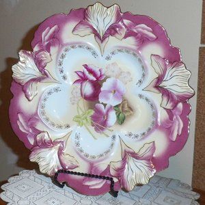 R & S  Hand-Painted Plate - Collectible